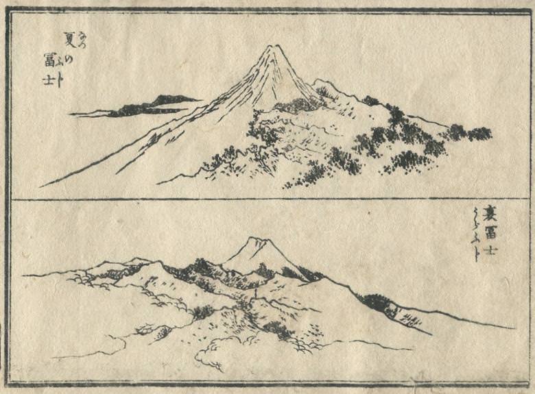 "Mt. Fuji" most famous for Japan is drawn.