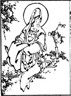 an illustration of the Kannon currently drawn